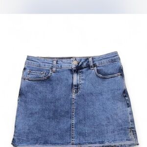 Zara basics Blue Denim Skirt